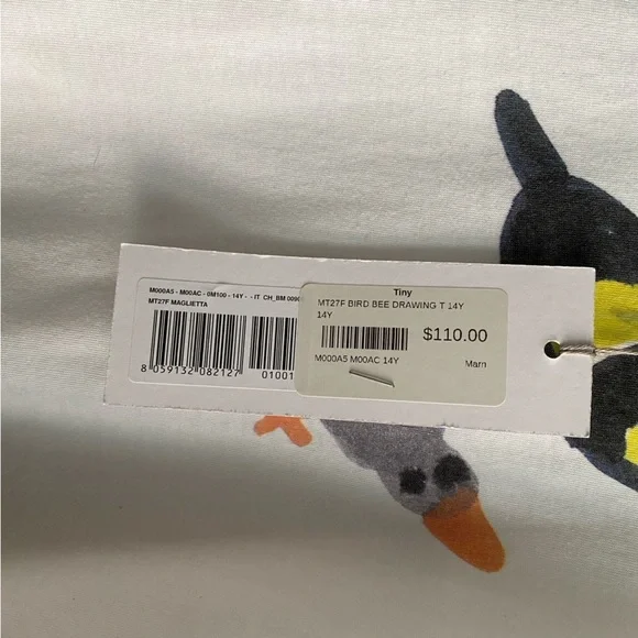 Marni Kids Bird Bee Kids Drawing Tee T-shirt 14 - Picture 11 of 14